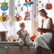 30 Set Halloween Suncatcher Craft Kit – DIY Window Paint Keychain Set with Pumpkins, Ghosts, Bats & Witch Designs – Includes Paints, Brushes, Beads & Hooks – Halloween Arts & Crafts Activity for Kids